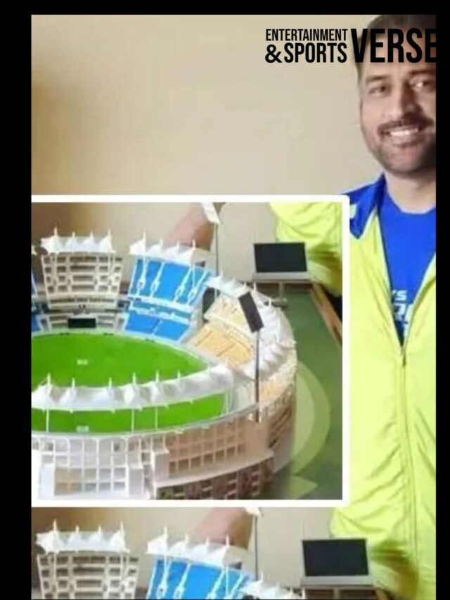 MS Dhoni Overwhelmed By Fans’ Gesture: Receives Miniature Chepauk Stadium With Joy In IPL 2023